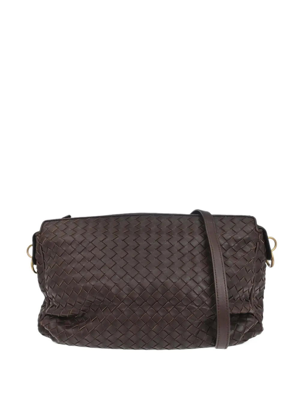 Bottega Veneta Pre-Owned Intrecciato leather shoulder bag - Braun