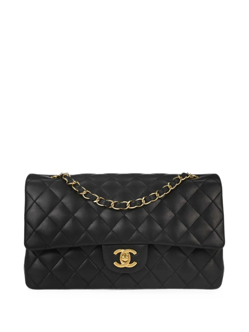 CHANEL Pre-Owned 2010-2011 medium Classic Double Flap quilted shoulder bag - Black