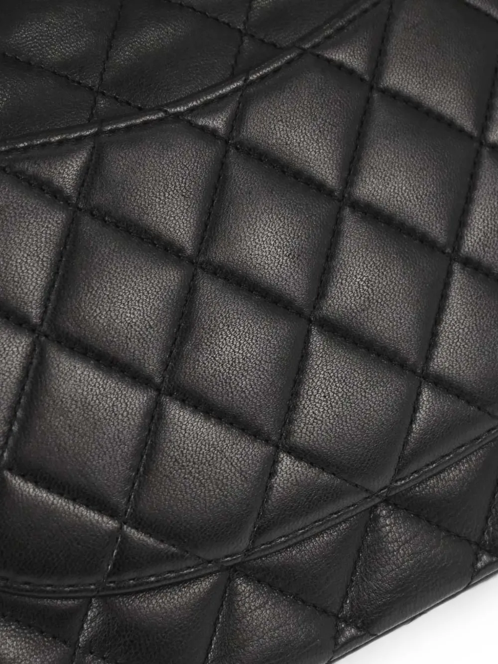 CHANEL Pre-Owned 2010-2011 medium Classic Double Flap gewatteerde schoudertas Zwart