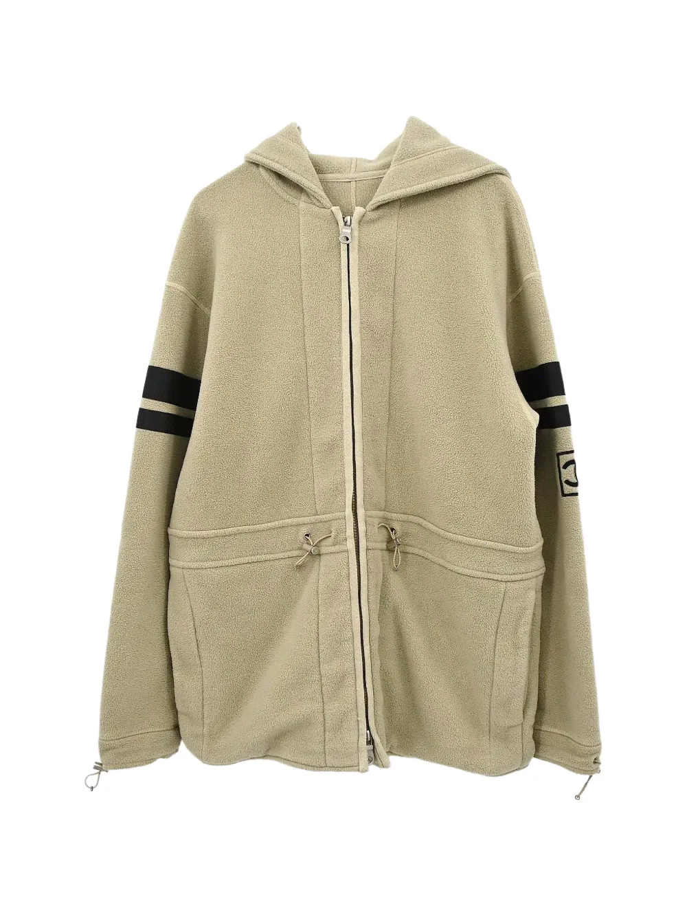 CHANEL Pre-Owned 2002 Sport Line hooded jaccket - Toni neutri