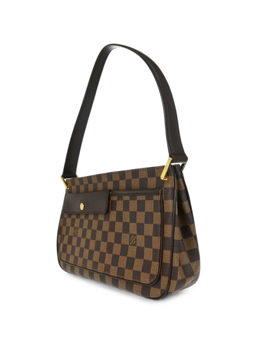 Louis Vuitton Pre-Owned Damier Ebene Aubagne schoudertas Bruin