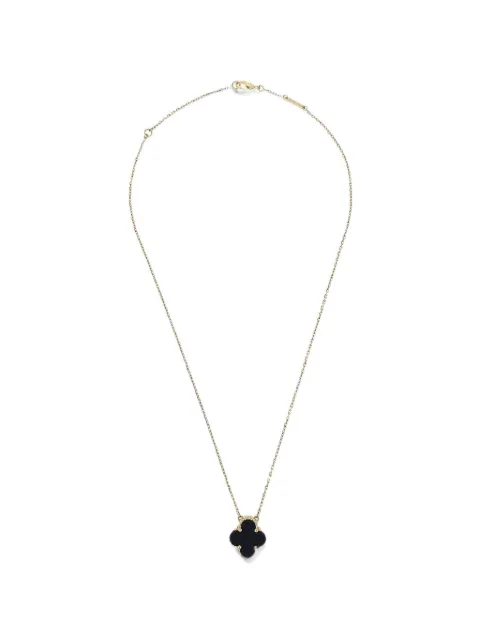 Van Cleef & Arpels Pre-Owned Vintage Alhambra onyx necklace