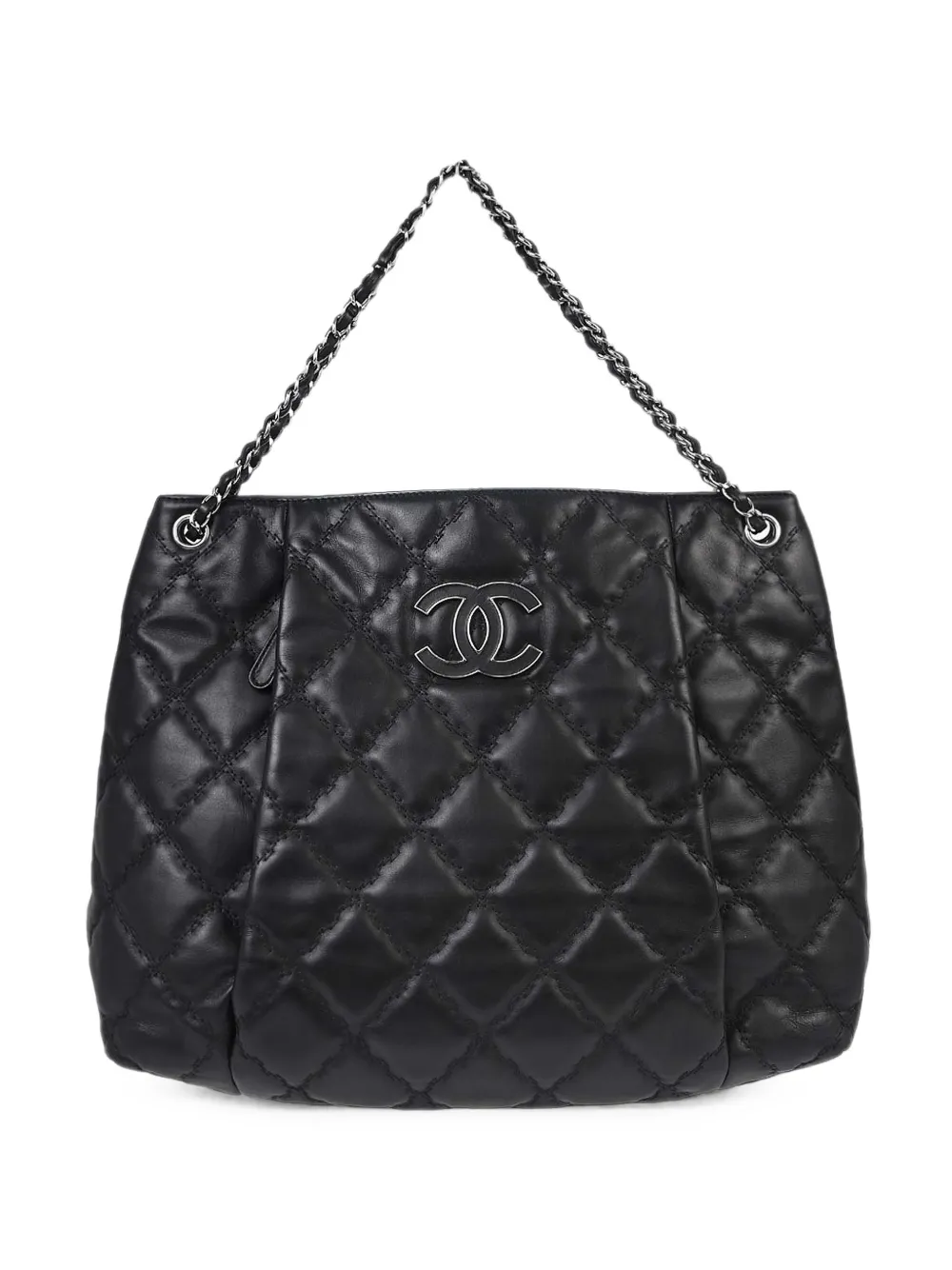 CHANEL Pre-Owned 2013-2014 Hamptons quilted tote bag - Nero