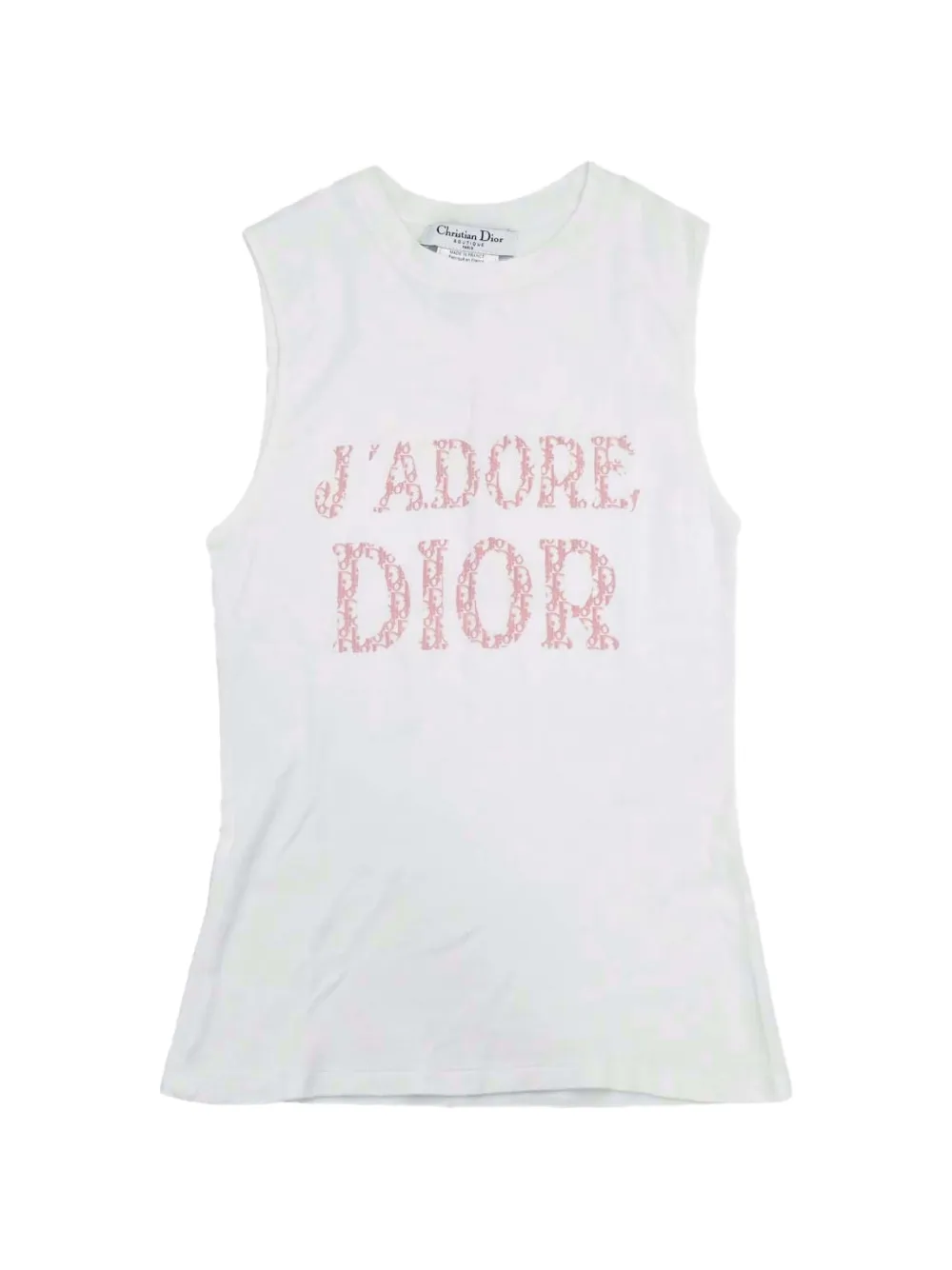 Christian Dior Pre-Owned 2004 Trotter-print tank top - Weiß