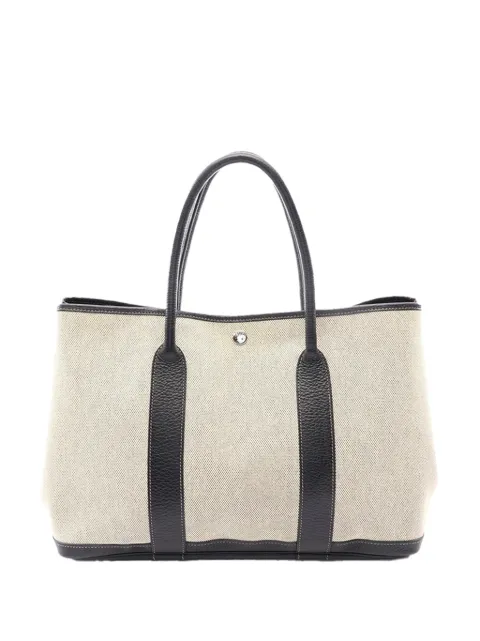 Hermès Pre-Owned 2000-2026 Toile and Negonda Garden Party 36 tote bag
