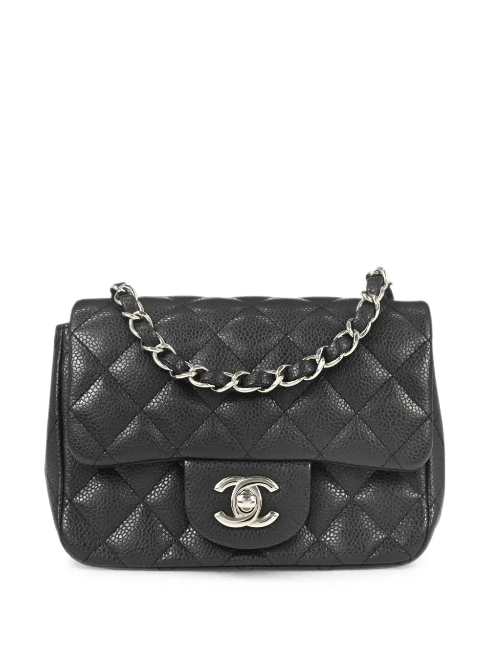CHANEL Pre-Owned 2014-2015 quilted leather mini shoulder bag - Black