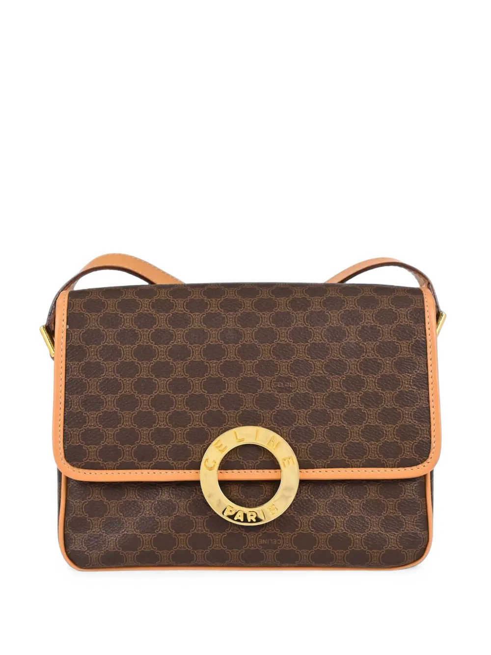 Celine Pre-Owned Macadam shoulder bag - Braun