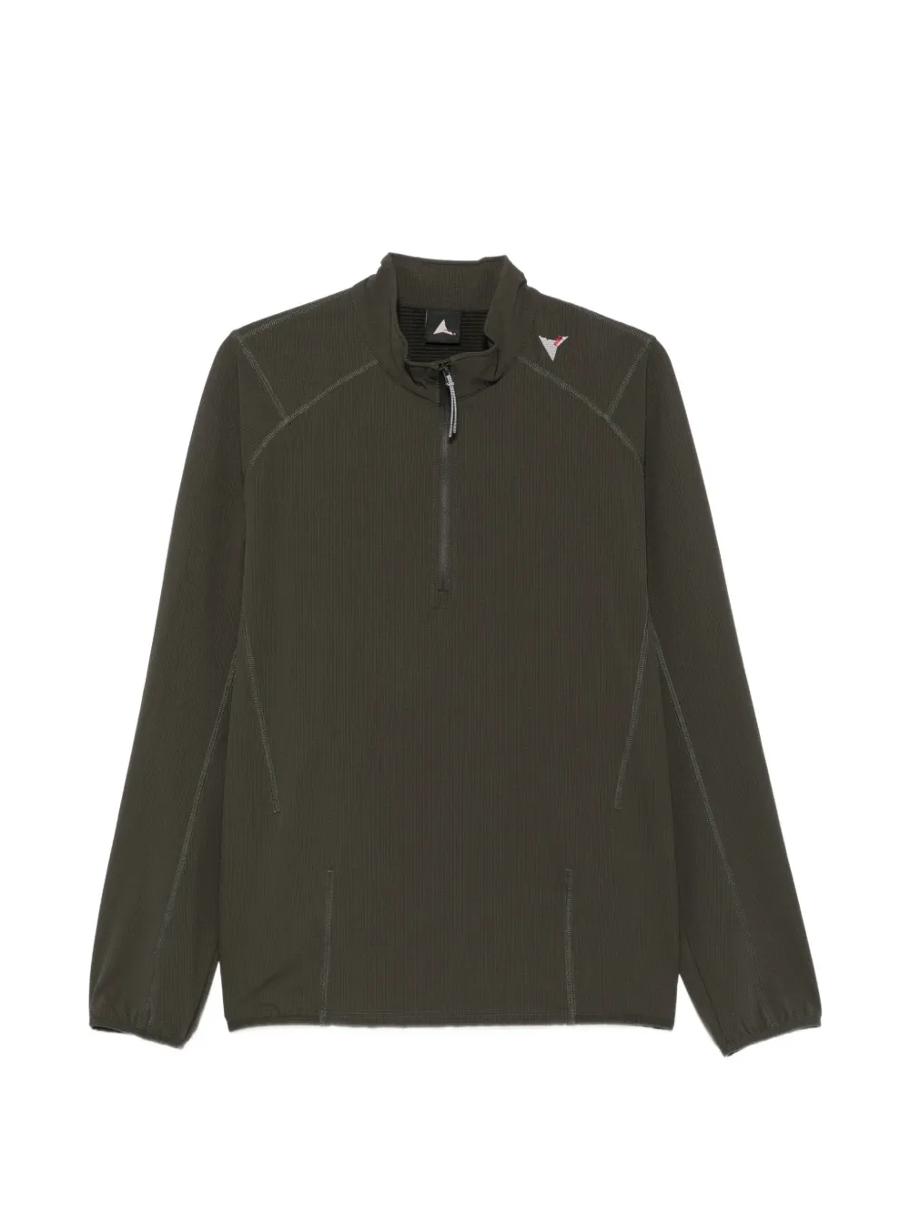 Roa Kimo Quarter-zip Midlayer T-shirt In Green