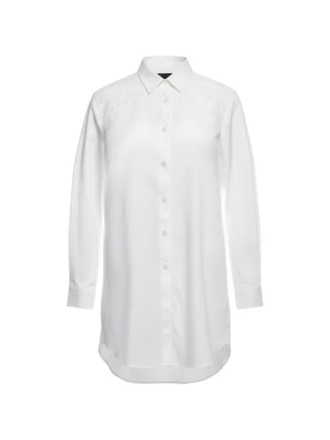 Comme des Garçons Homme Plus lace-yoke long-line shirt