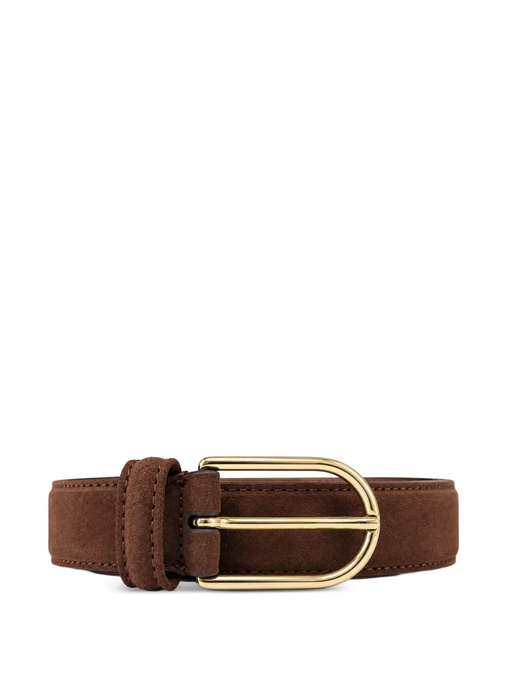 Anderson's suede buckle belt - Marrone