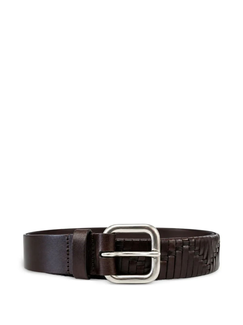 Anderson's woven leather belt - Brown