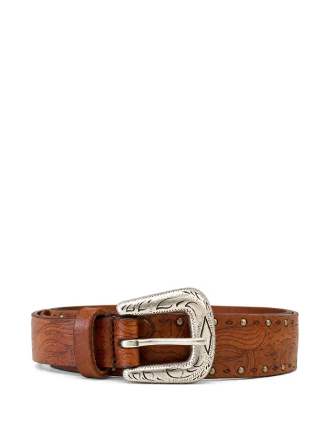 Anderson's floral-embossed studded belt