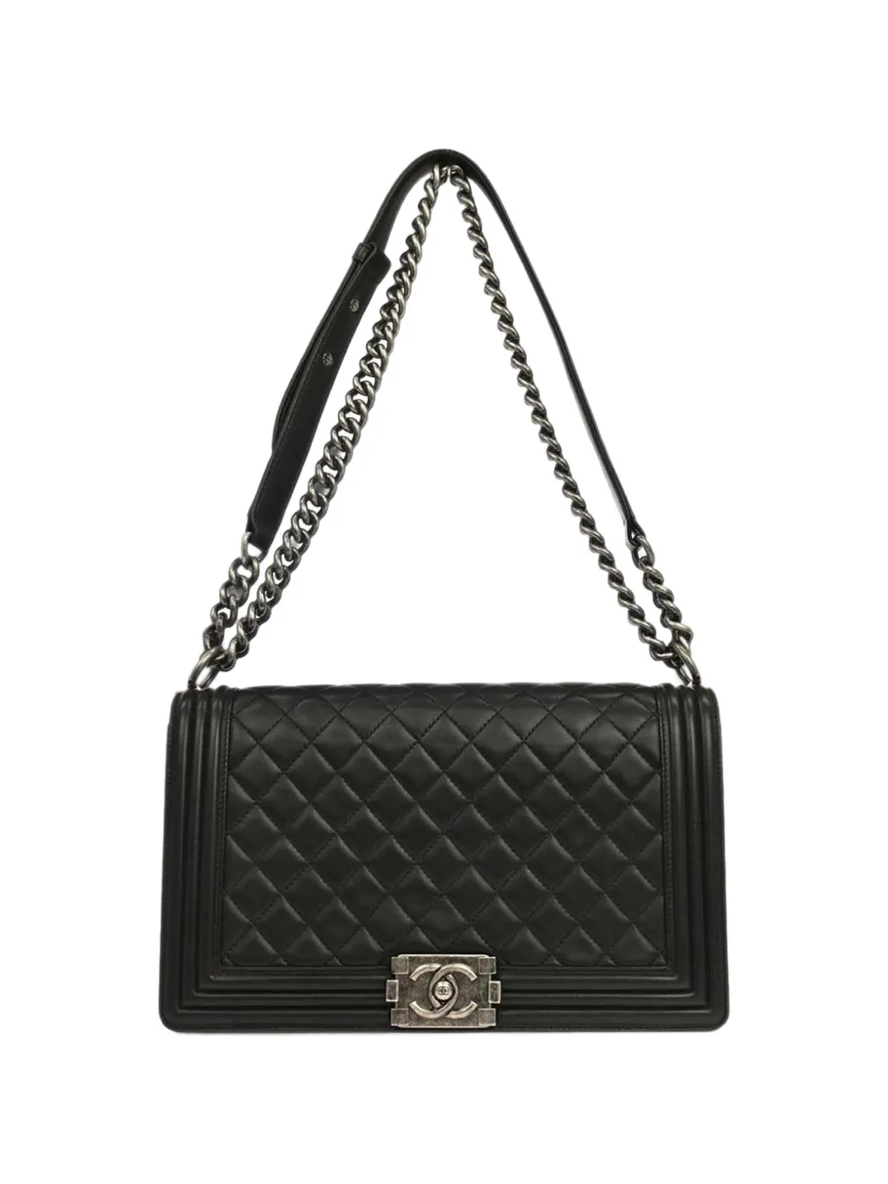 CHANEL Pre-Owned 2014-2015 medium Boy Chanel quilted shoulder bag - Schwarz