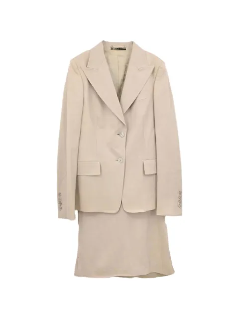 Gucci Pre-Owned 2004 peak-lapel skirt suit