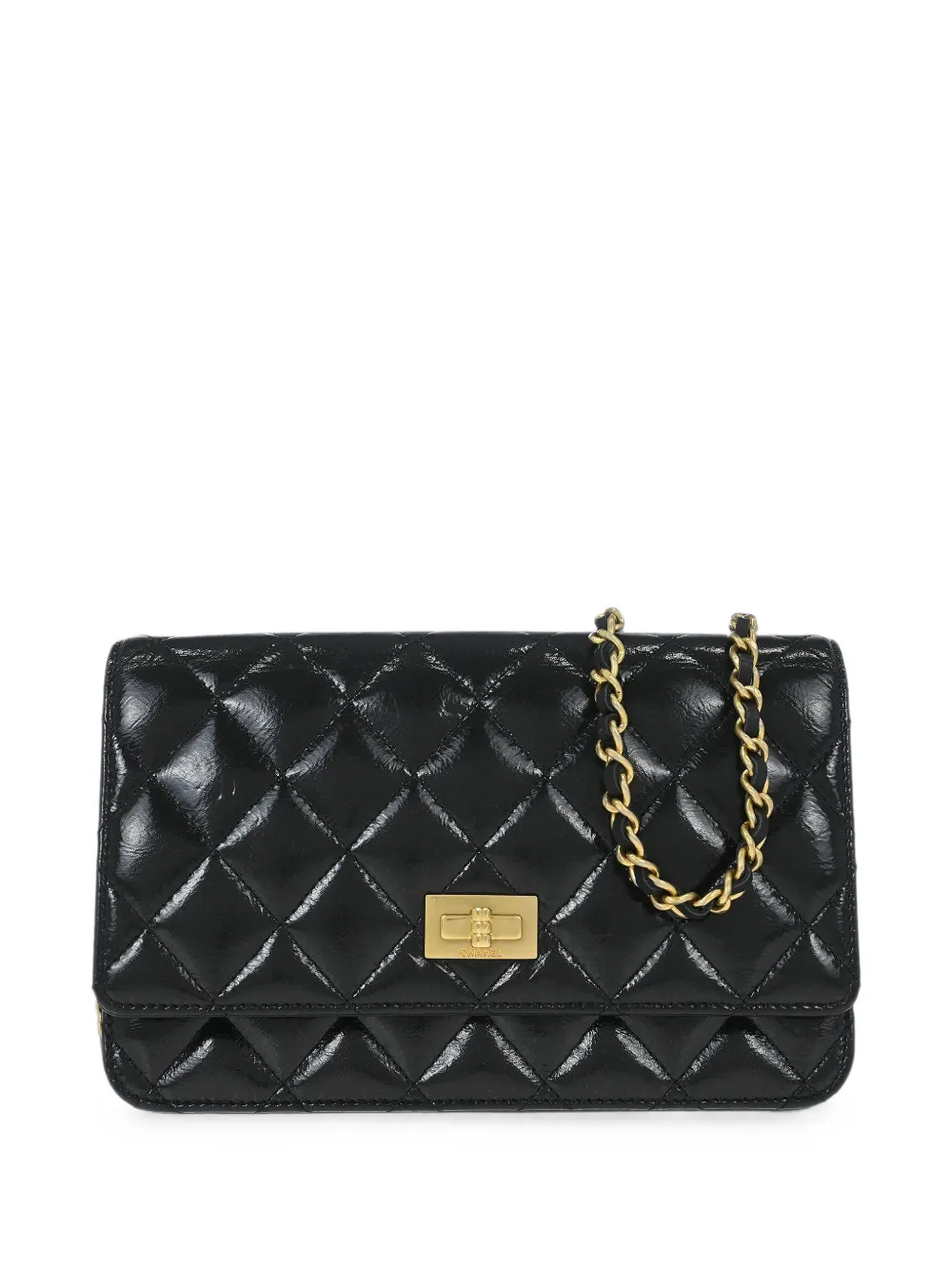 CHANEL Pre-Owned 2014-2015 Mademoiselle Lock leather shoulder bag - Nero
