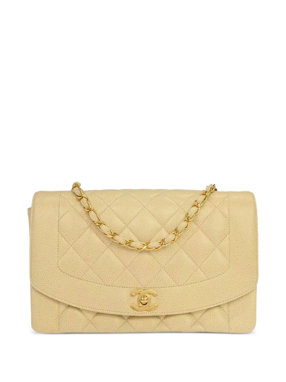 CHANEL Pre-Owned 1991-1994 Diana shoulder bag - Nude