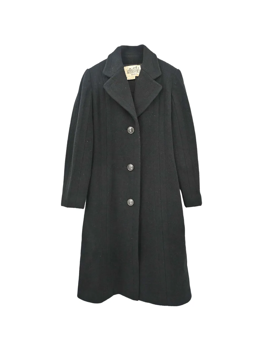 Hermès Pre-Owned single-breasted coat - Nero