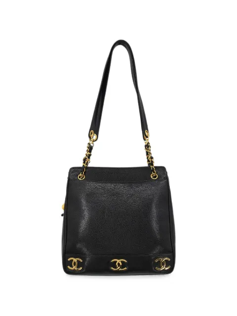 CHANEL Pre-Owned tote Triple CC de piel 1991-1994