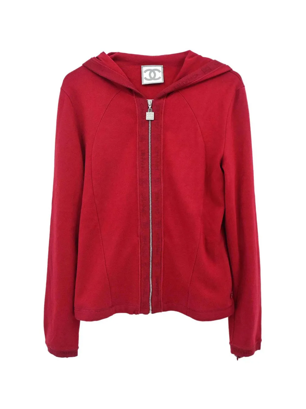 CHANEL Pre-Owned 2006 Sport Line zip-up hoodie - Rosso
