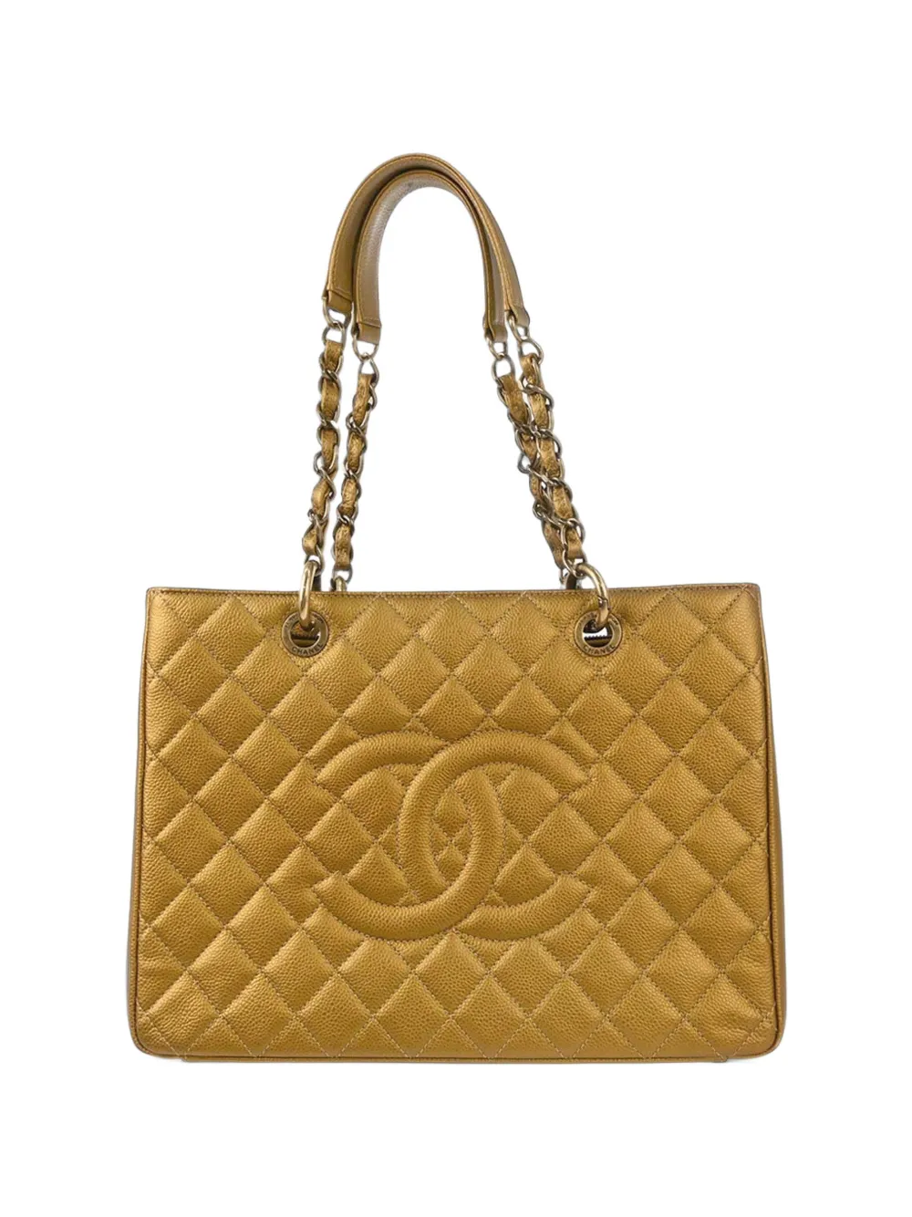 CHANEL Pre-Owned Grand Shopping leather tote bag - Giallo