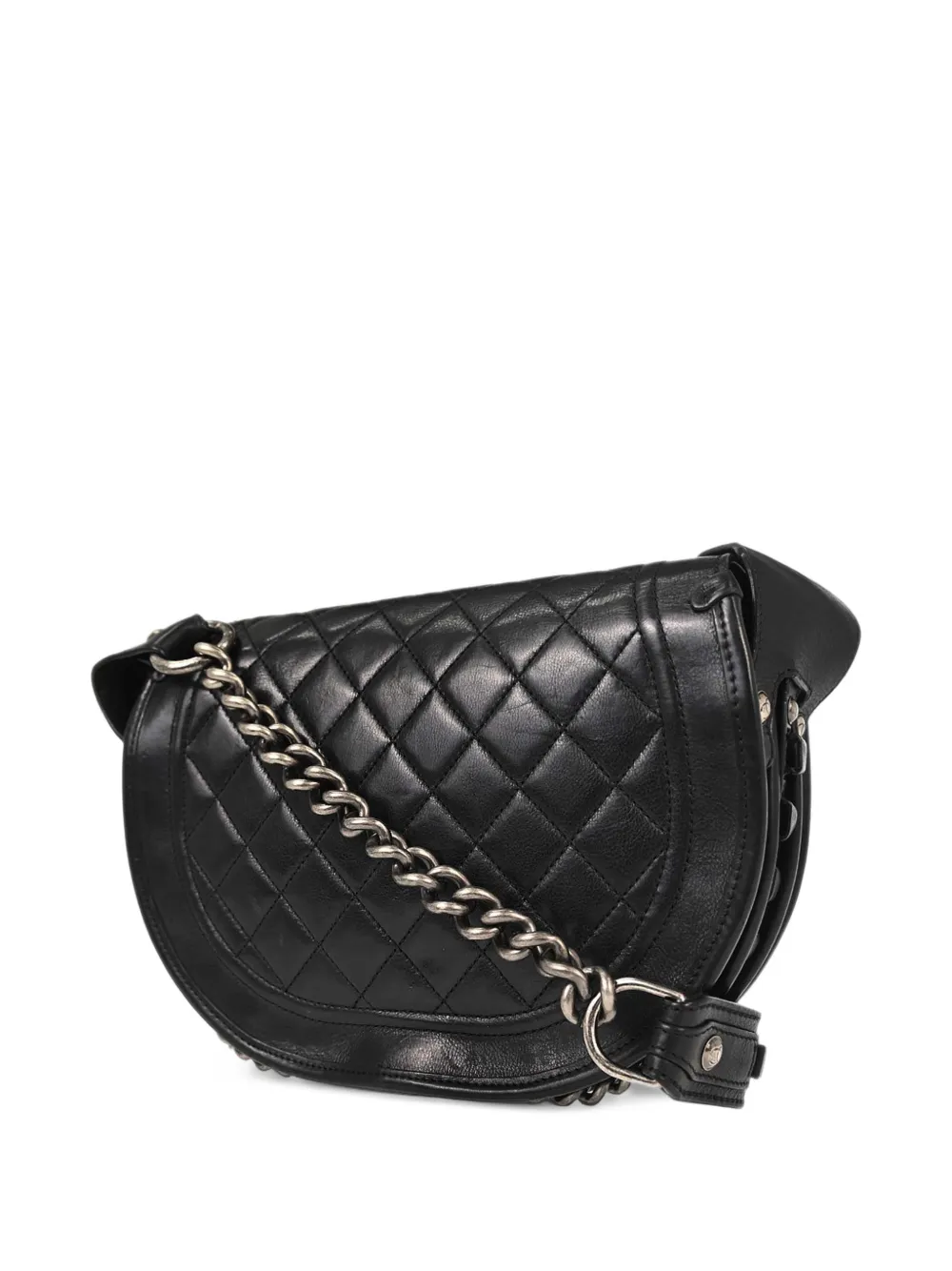CHANEL Pre-Owned 2014 Paris-Dallas saddle shoulder bag - Nero