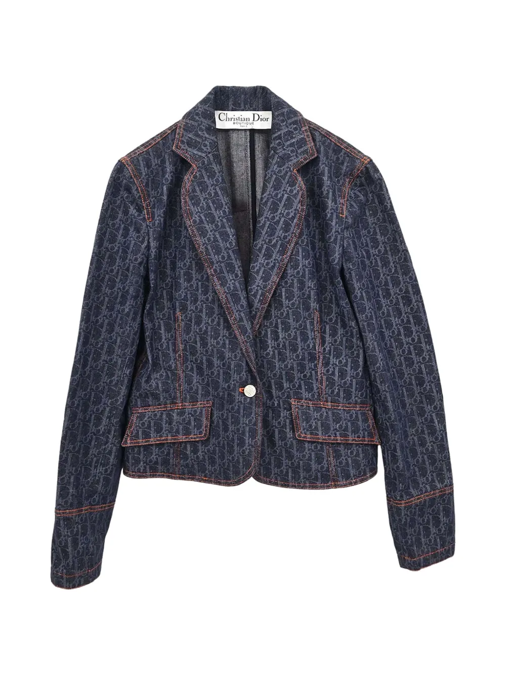 Christian Dior Pre-Owned Trotter denim jacket - Bleu Christian Dior Pre-Owned Trotter denim jacket - Bleu