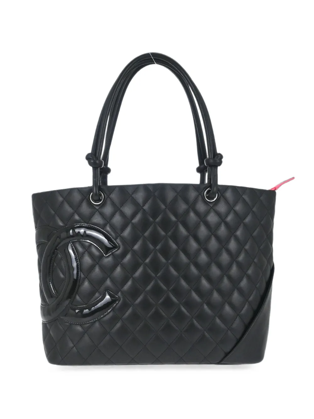 CHANEL Pre-Owned 2006-2008 Cambon Ligne quilted leather tote bag - Nero