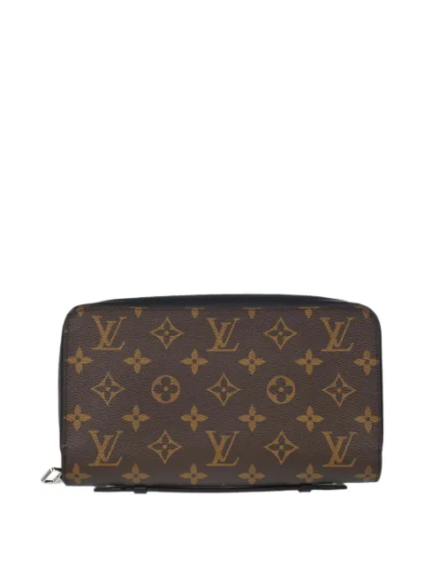 Louis Vuitton Pre-Owned XL Zippy Macassar Monogram long wallet