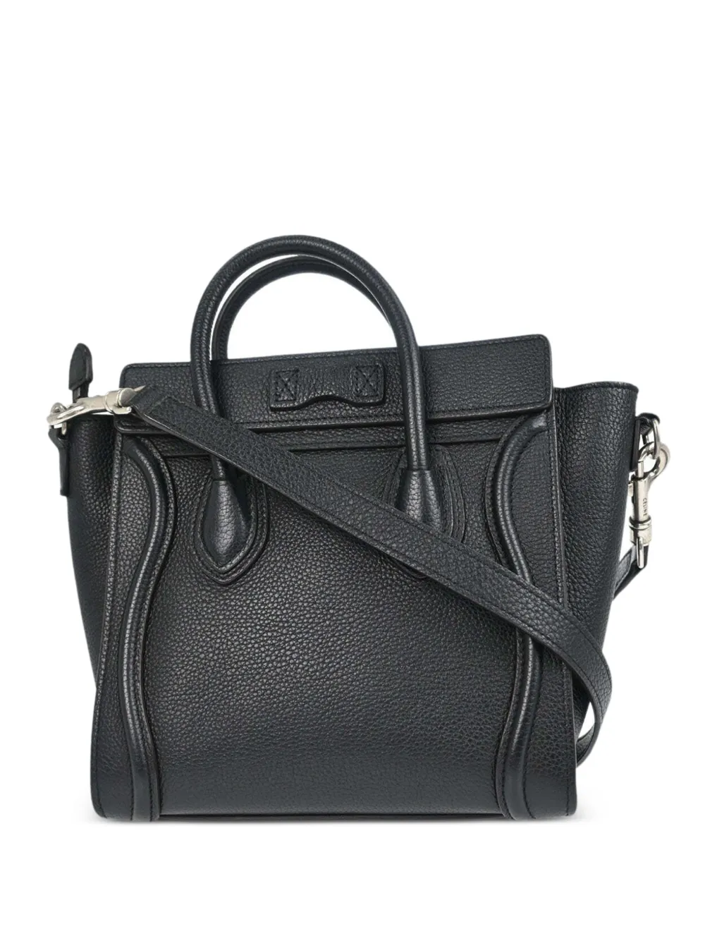 Celine Pre-Owned Nano Luggage leather tote bag - Noir Celine Pre-Owned Nano Luggage leather tote bag - Noir