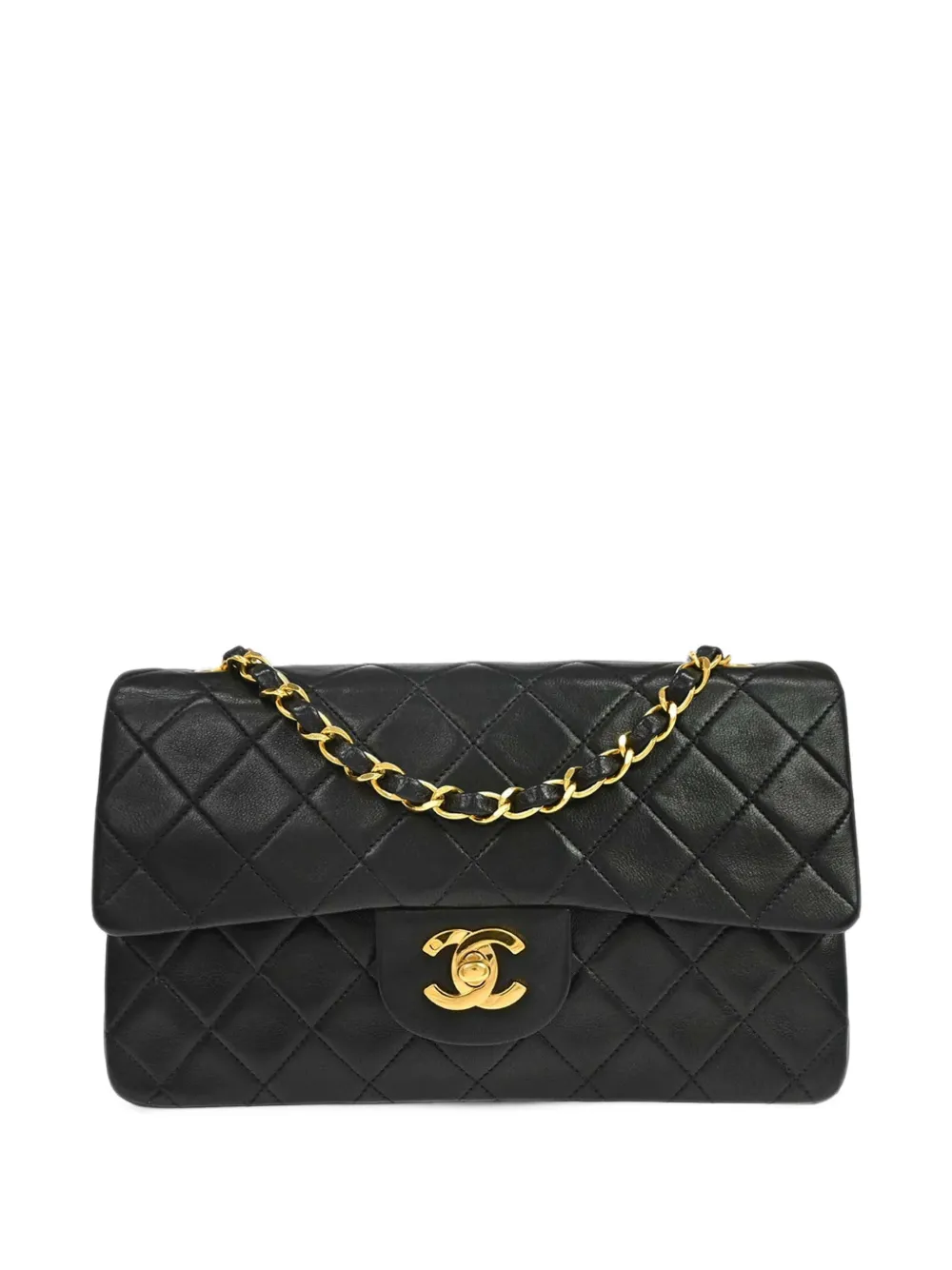 CHANEL Pre-Owned 1991-1994 small Classic Double Flap crossbody bag - Black