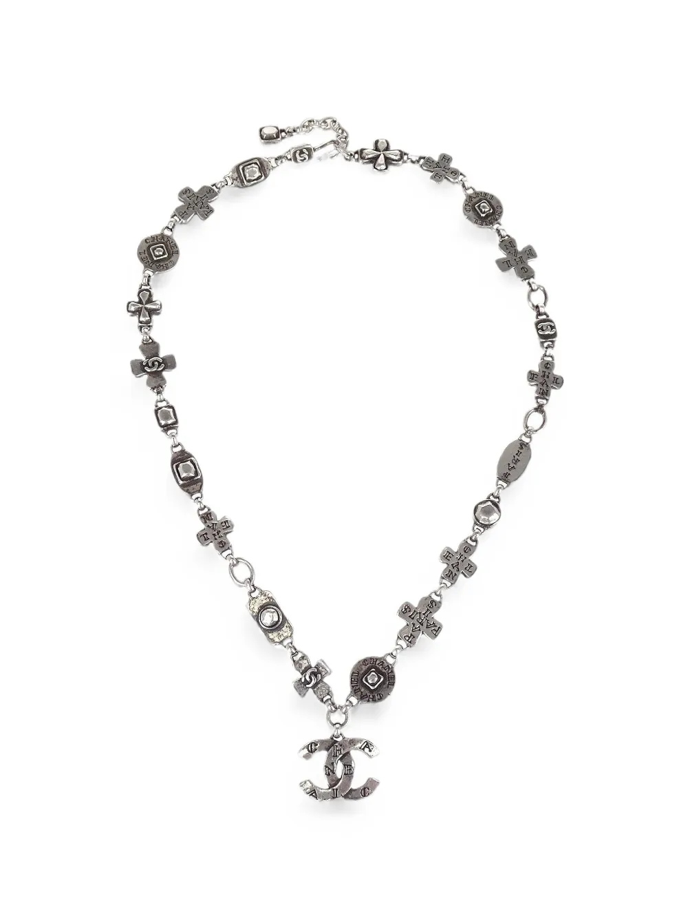 CHANEL Pre-Owned 1999 CC chain necklace - Argento