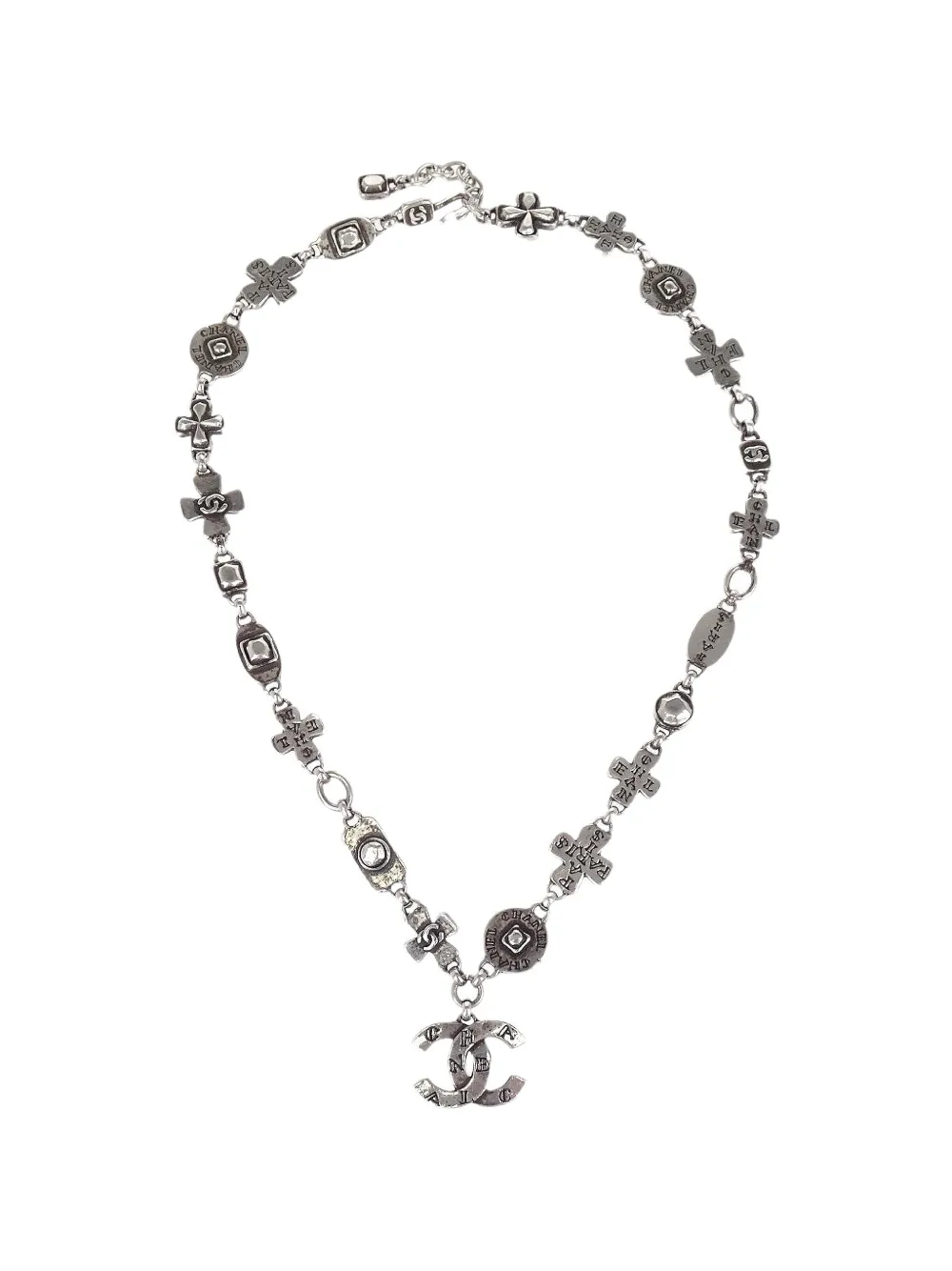 CHANEL Pre-Owned 1999 CC chain necklace - Silber