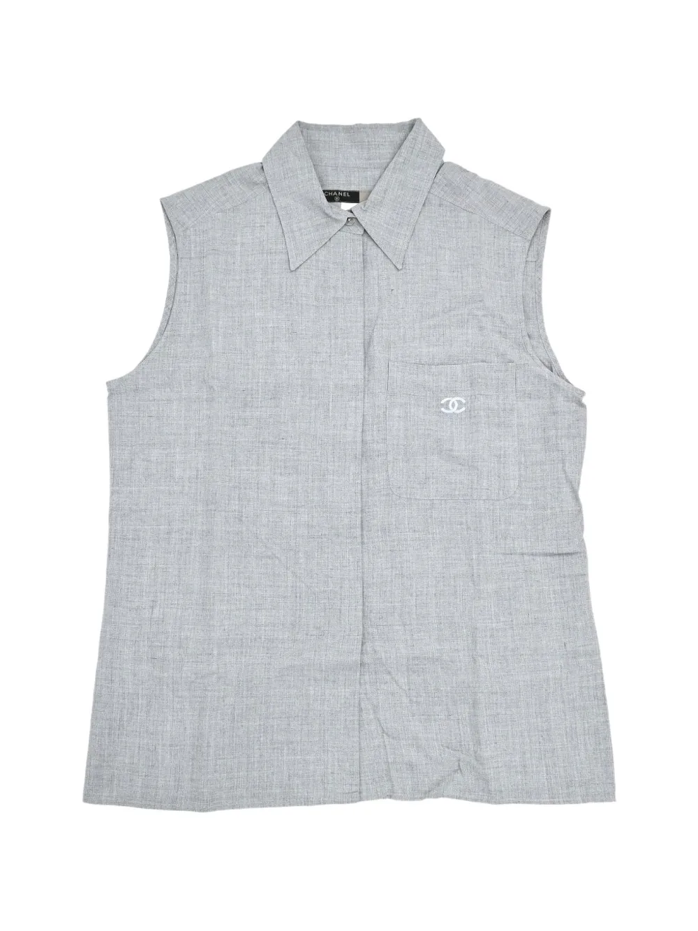CHANEL Pre-Owned 1999 sleeveless top - Grau