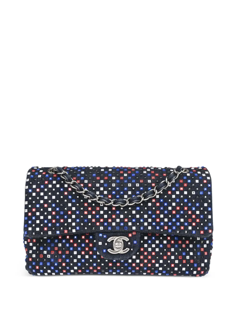 CHANEL Pre-Owned 2016-2017 medium Classic Double Flap shoulder bag - Blau