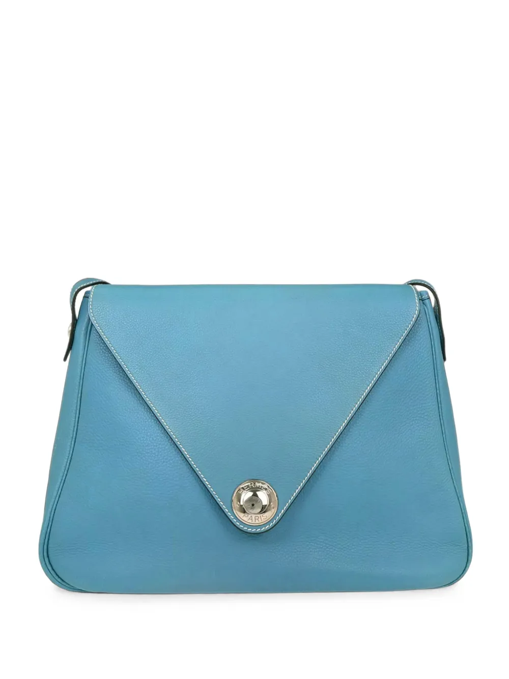 Hermès Pre-Owned 1999 Christine Blue-Jean Taurillon-Clemence leather shoulder bag - Blau