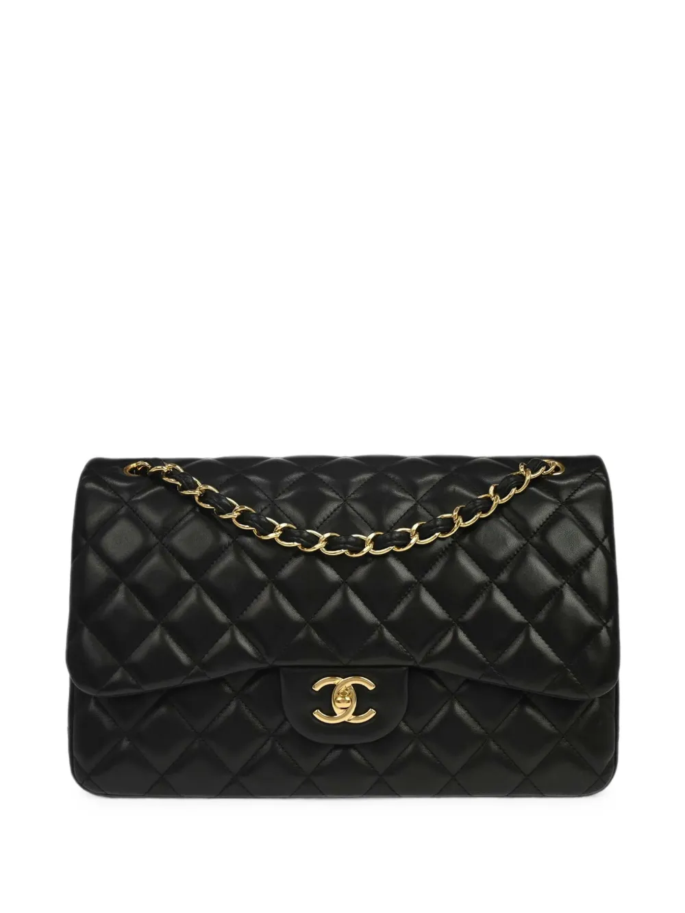 CHANEL Pre-Owned 2010-2011 Jumbo Classic Double Flap shoulder bag - Nero