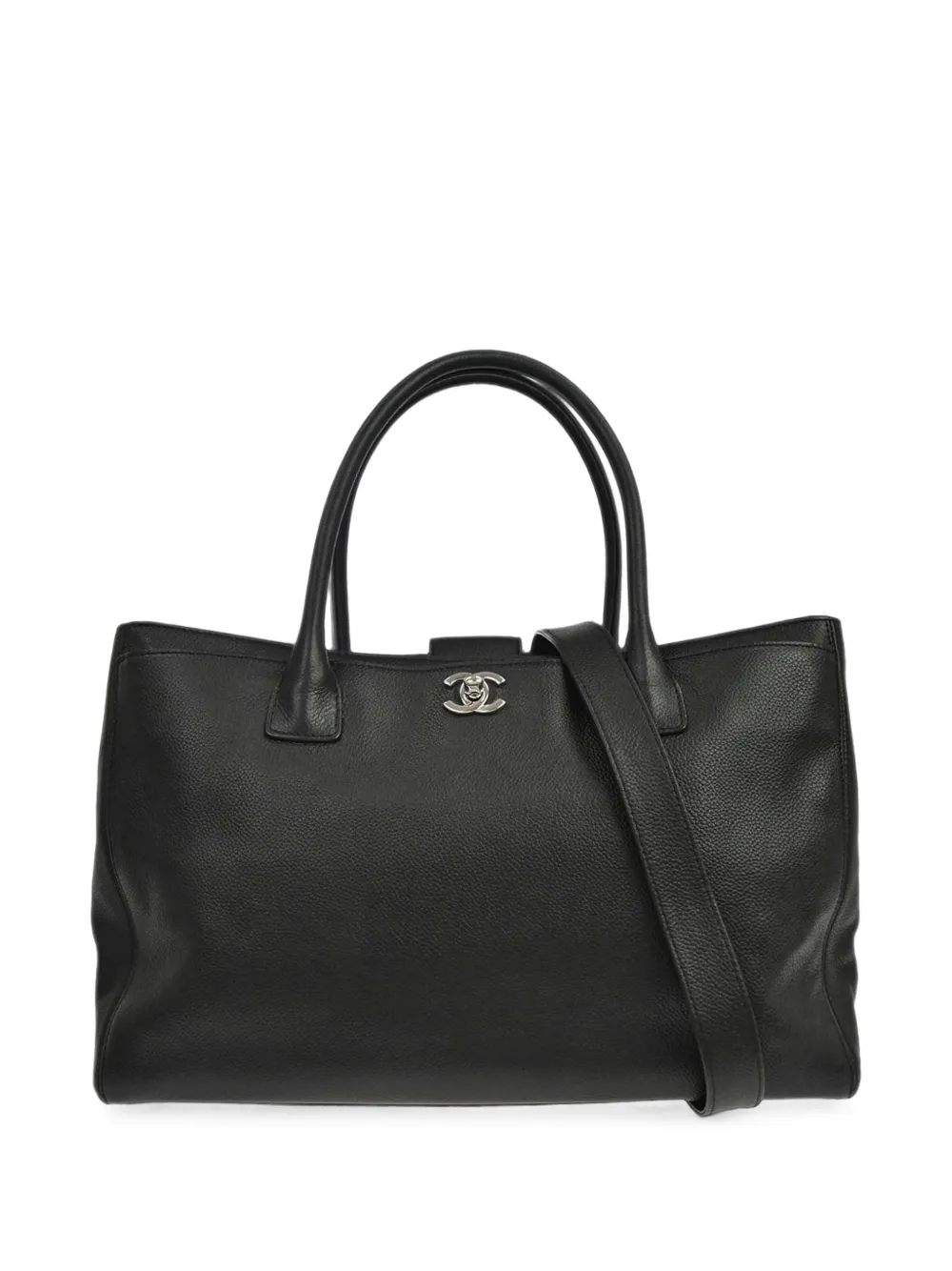 CHANEL Pre-Owned 2008-2009 Executive Cerf leather tote bag - Nero
