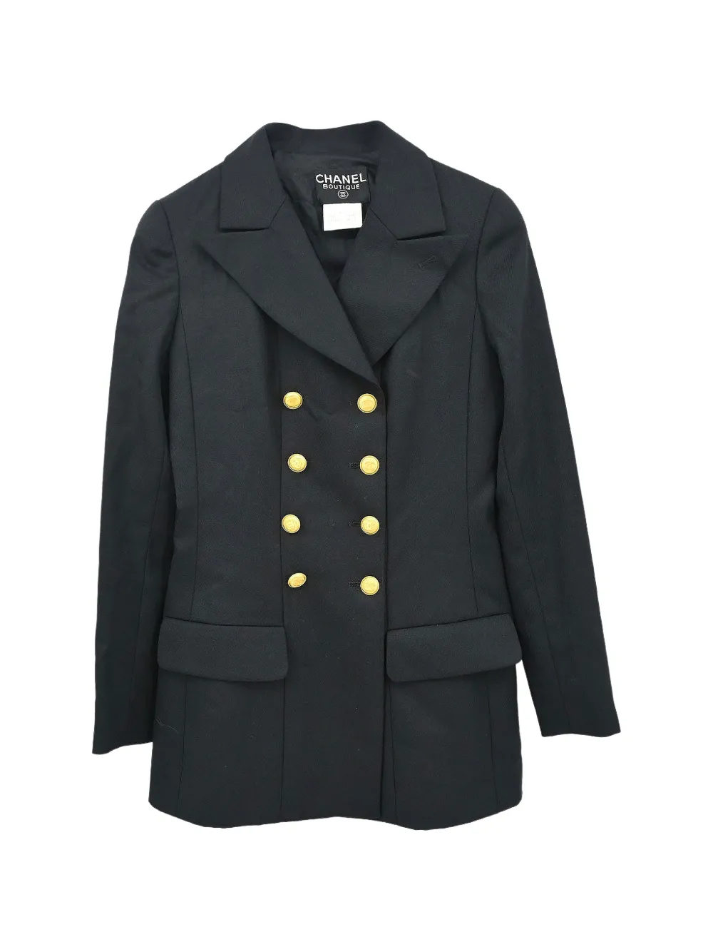 CHANEL Pre-Owned 1996 double-breasted jacket - Schwarz