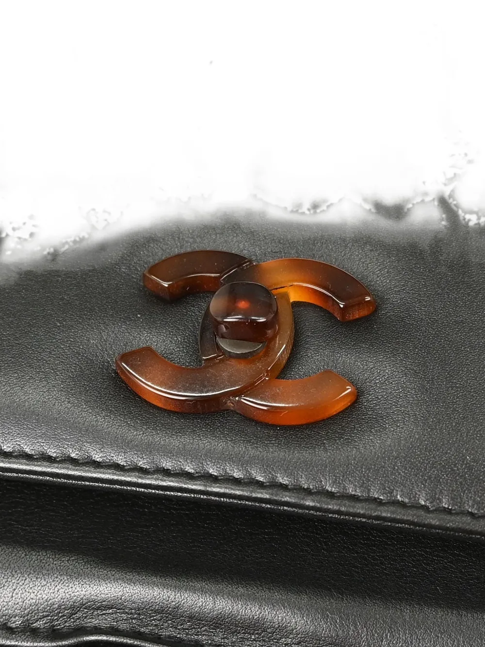 CHANEL Pre-Owned 1999 shopper met schildpad-effect en CC-logo Zwart