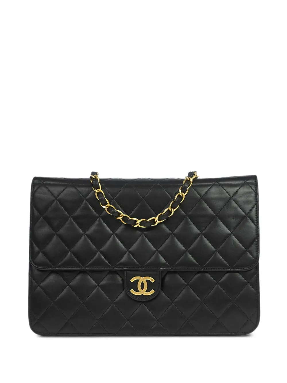 CHANEL Pre-Owned 1994-1996 medium Classic Flap quilted shoulder bag - Black