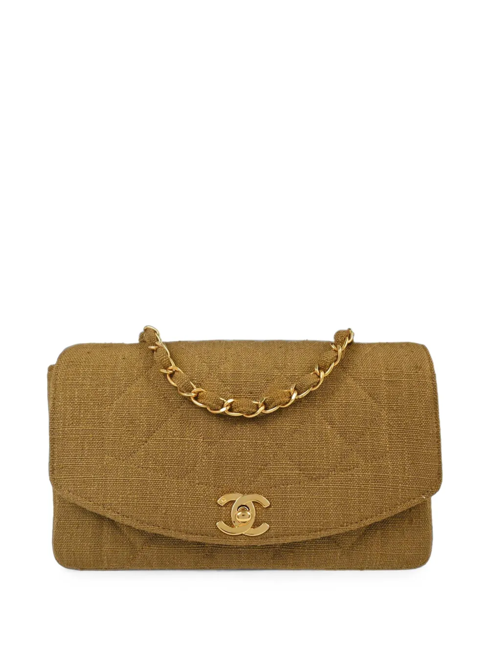 CHANEL Pre-Owned 1991-1994 small Diana shoulder bag - Braun