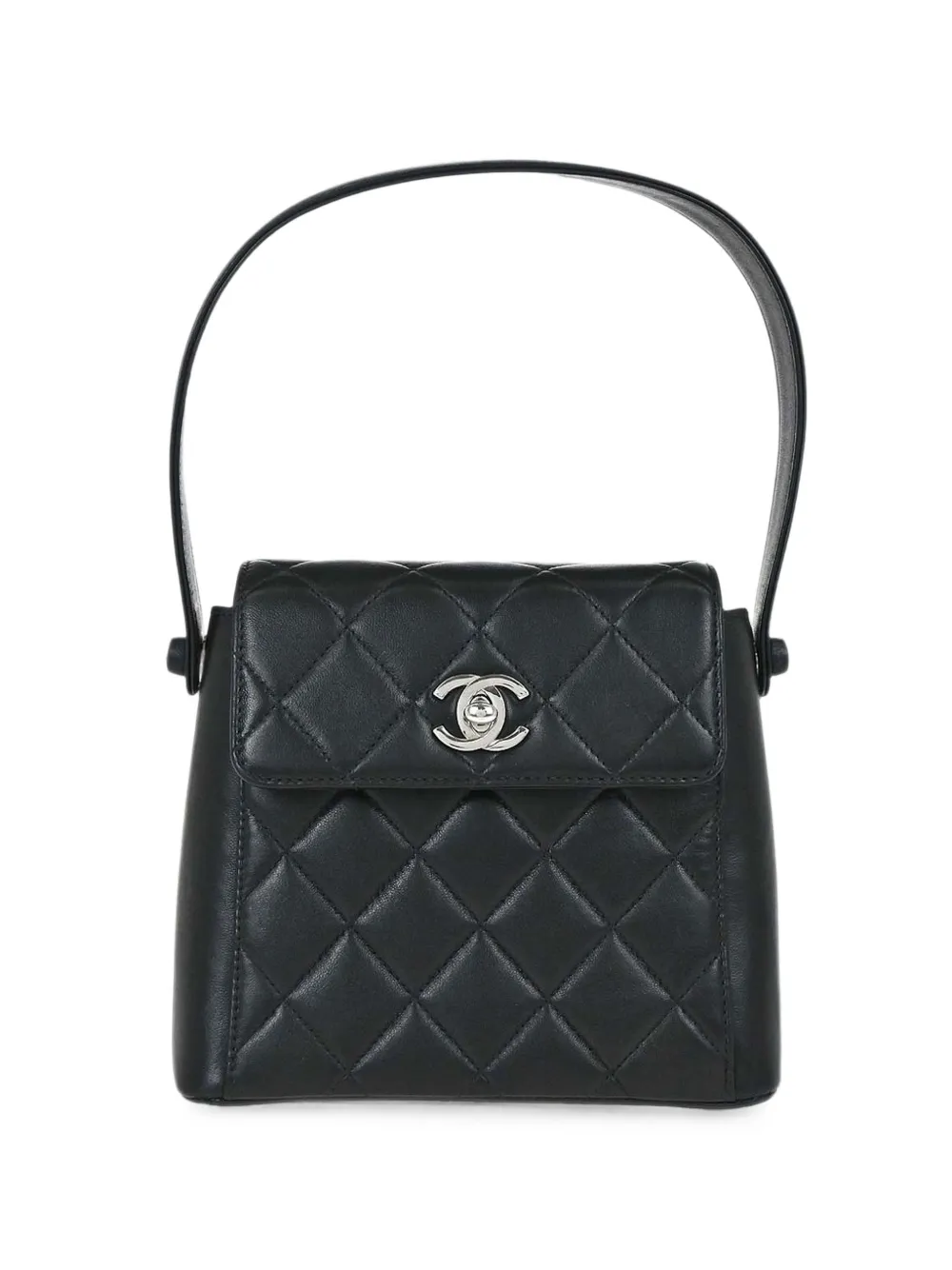 CHANEL Pre-Owned 1997-1999 quilted lambskin tote bag - Nero
