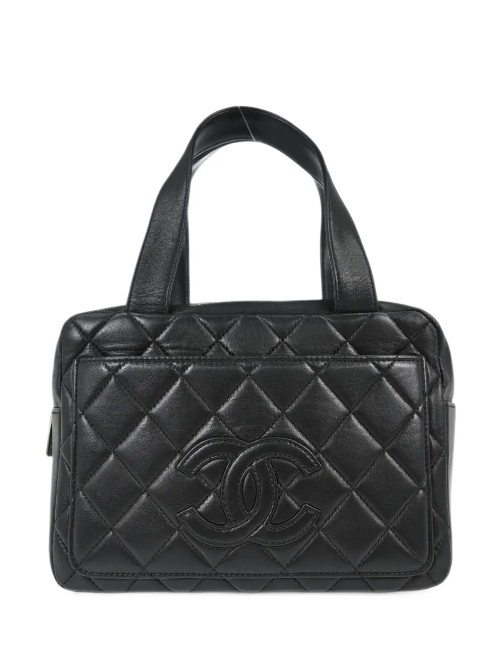 CHANEL Pre-Owned 2000-2001 diamond-quilted tote bag - Nero