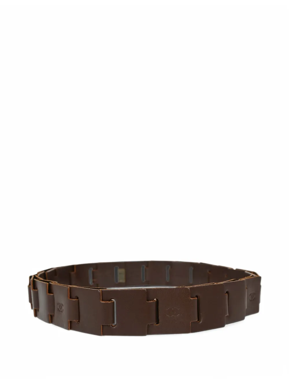 CHANEL Pre-Owned CC interlocking-link belt - Marrone