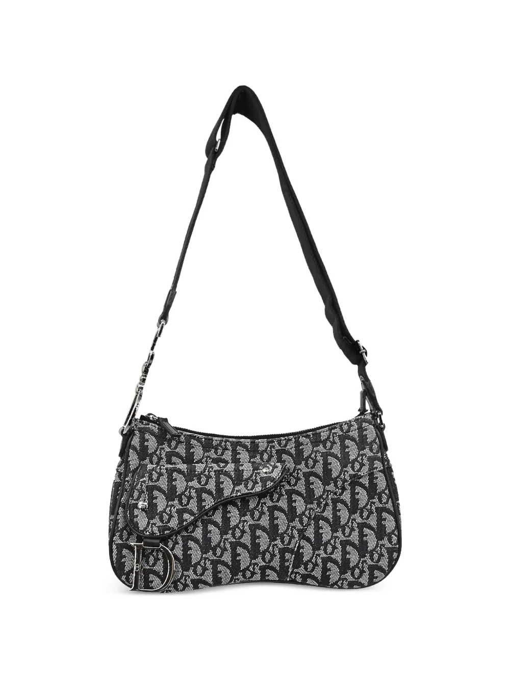 Christian Dior Pre-Owned Trotter Saddle monogram-pattern crossbody bag - Schwarz