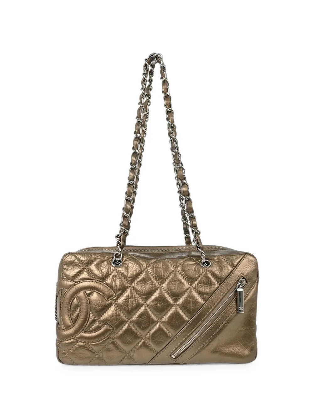 CHANEL Pre-Owned 2006-2008 Cambon Ligne shoulder bag - Oro