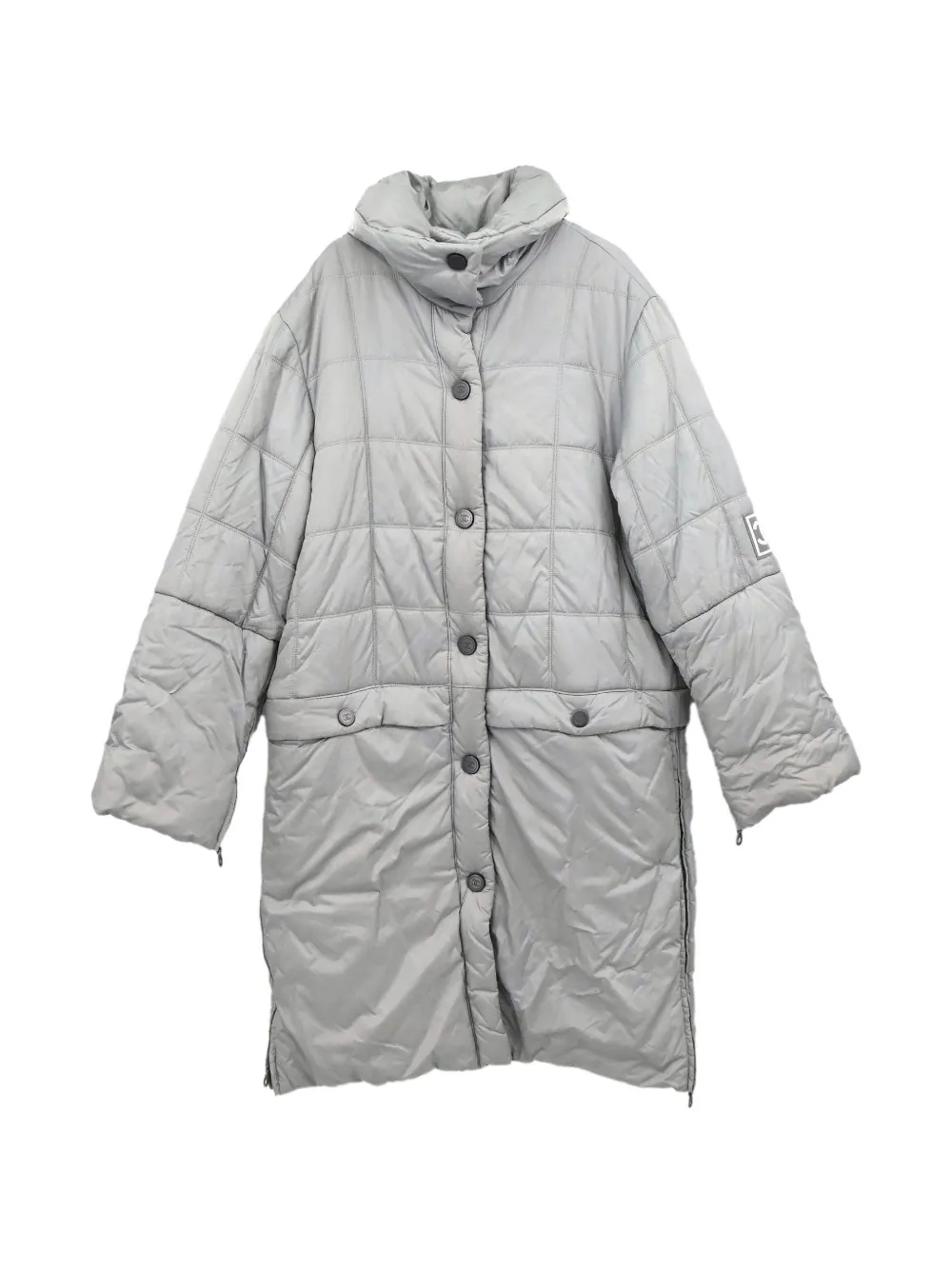 CHANEL Pre-Owned 2000 Sport Line quilted coat - Grigio