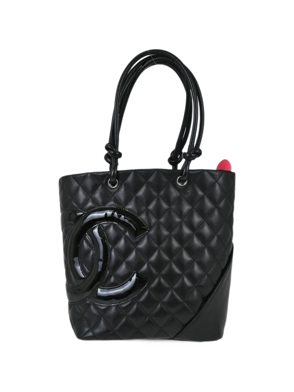 CHANEL Pre-Owned 2008-2009 Cambon Ligne quilted tote bag - Nero