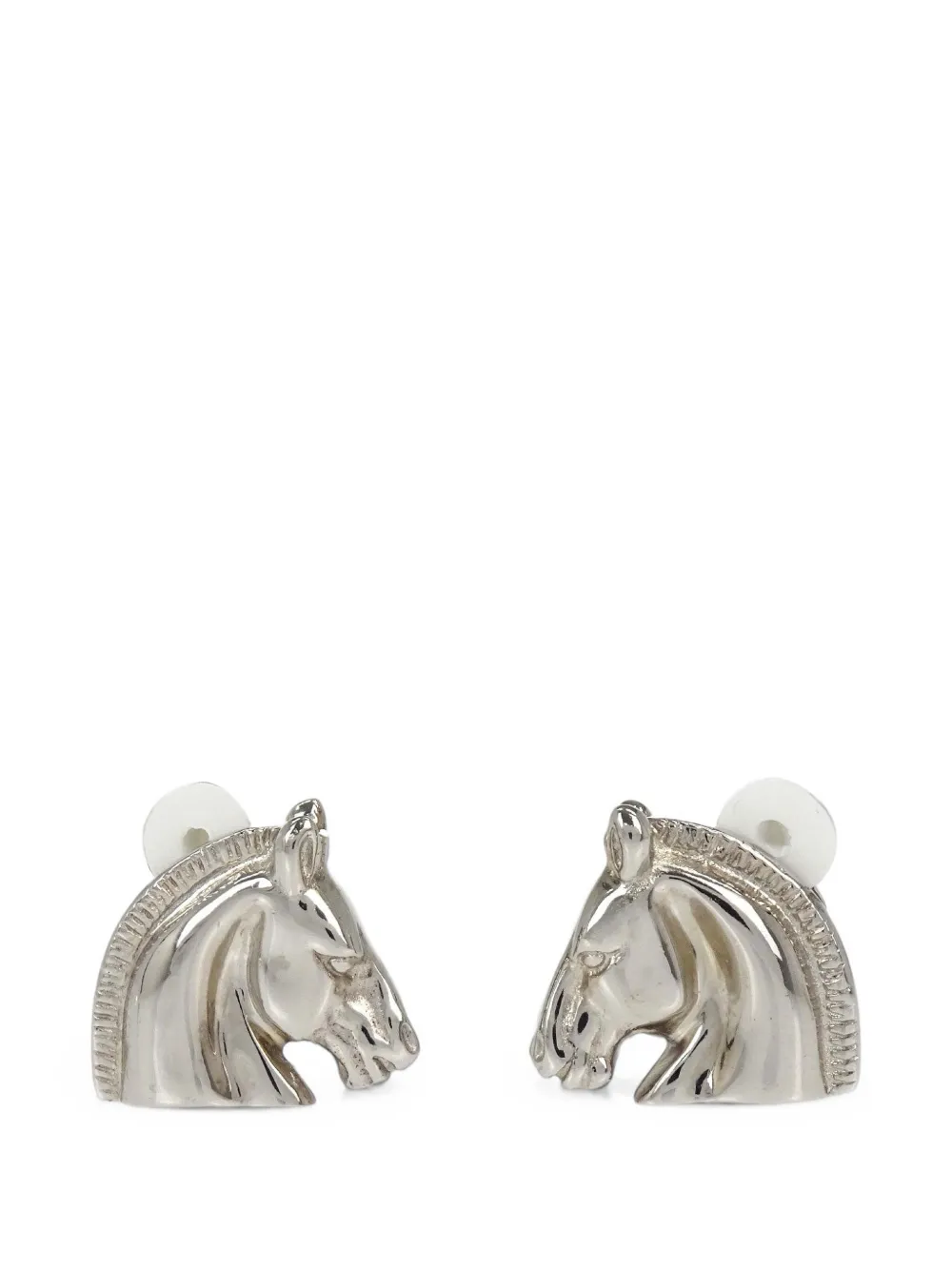 Hermès Pre-Owned Bijouterie Fantaisie horse-head earrings - Silber
