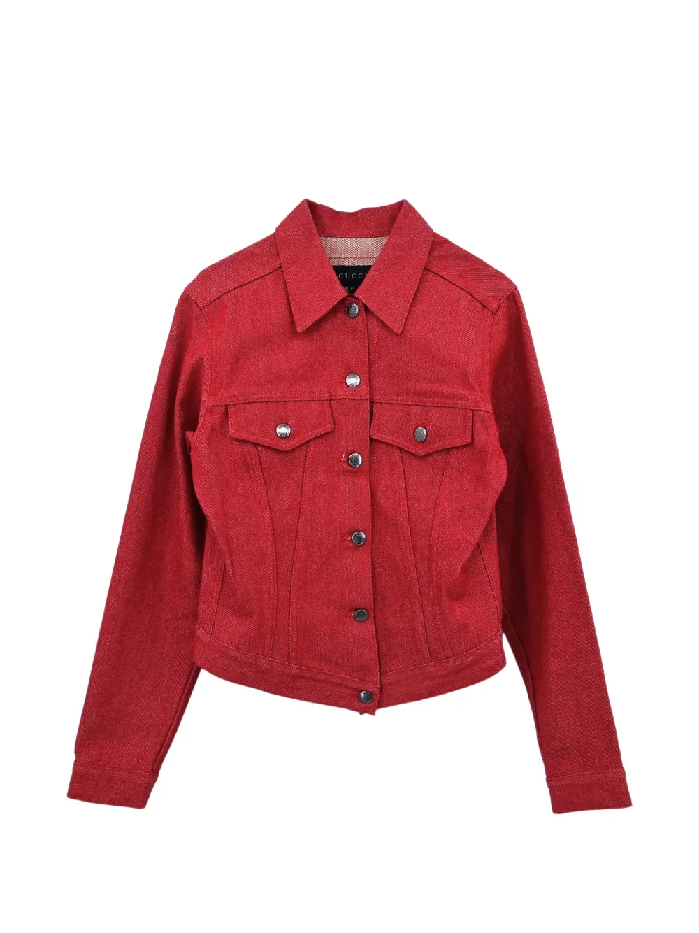 Gucci Pre-Owned 1999 button-up denim jacket - Rouge